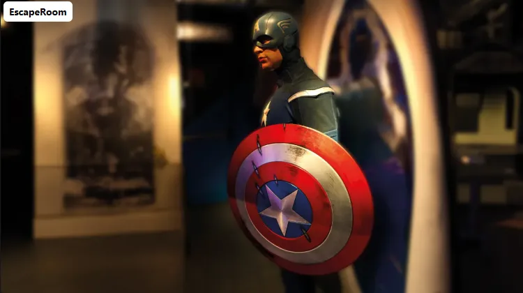 Superhelden-Kulisse im Escape Room Der Collector